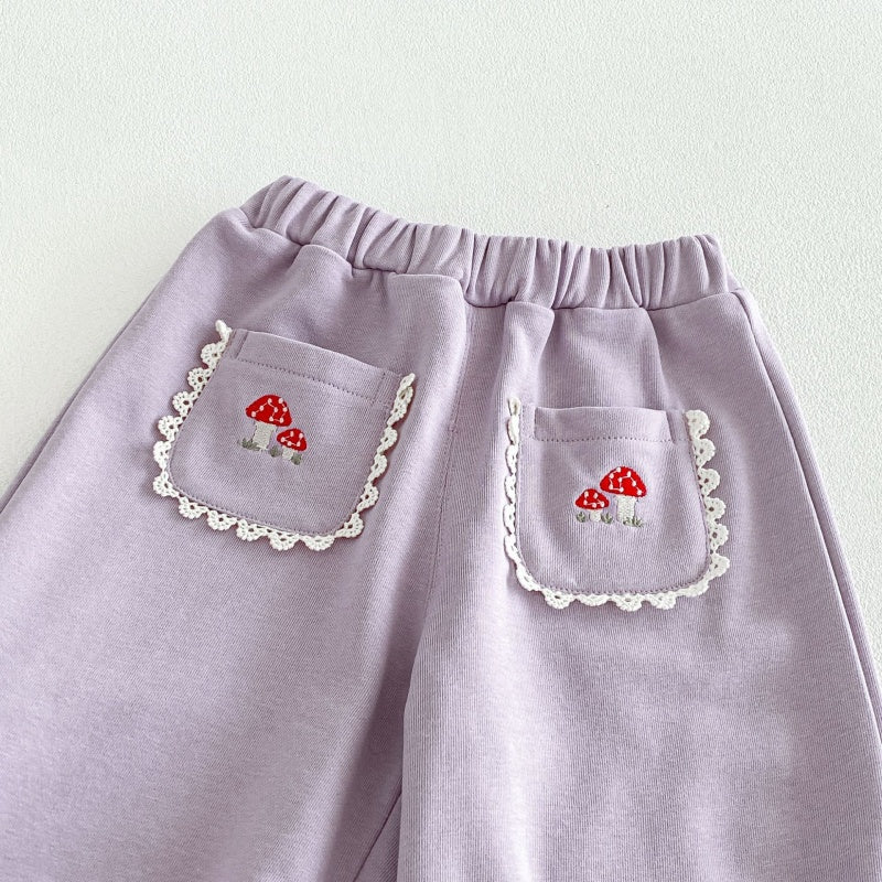 【BABY&KID】刺繍スクエアネックセットアップSK106608