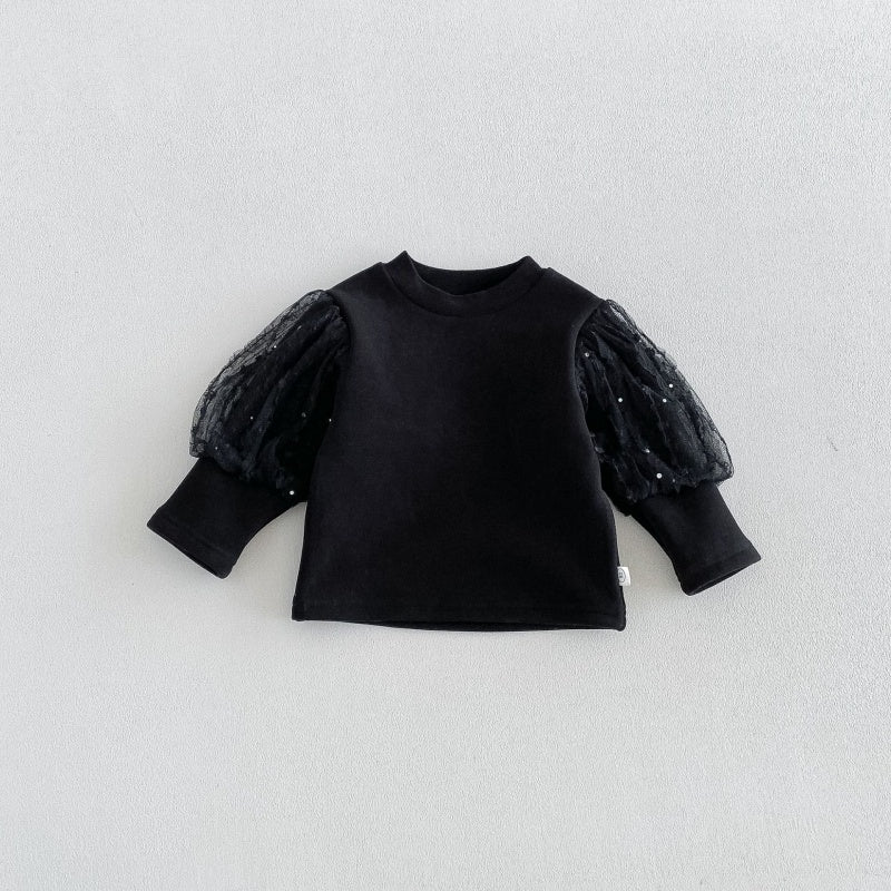 【BABY&KID】蝶結び刺繍ワンピース、パフスリーブトップスSK108113