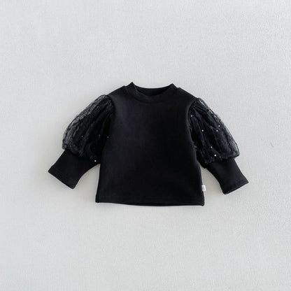 【BABY&KID】蝶結び刺繍ワンピース、パフスリーブトップスSK108113