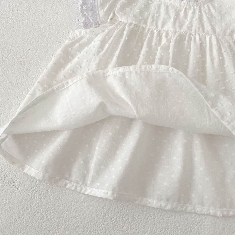 【BABY&KID】夏新作 ガーリーフリル袖セットアップSK081606