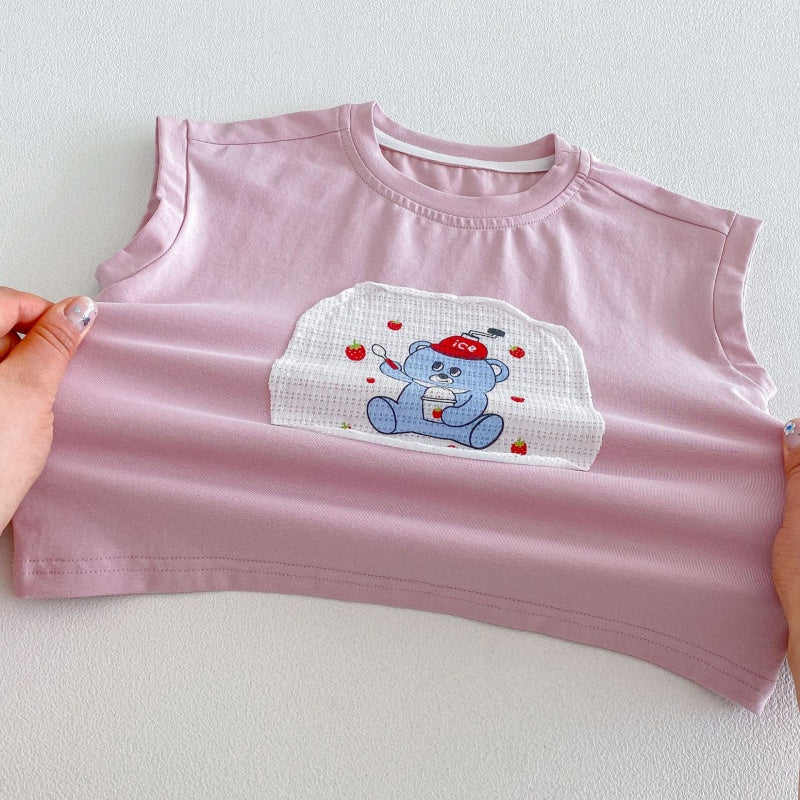 【BABY&KID】夏新作ワッペンセットアップSK105517