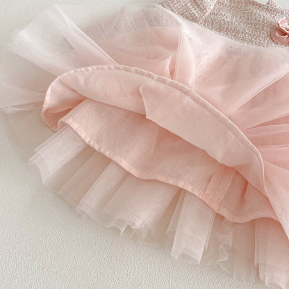 【BABY&KID】シャネル風チュールワンピースSK103512