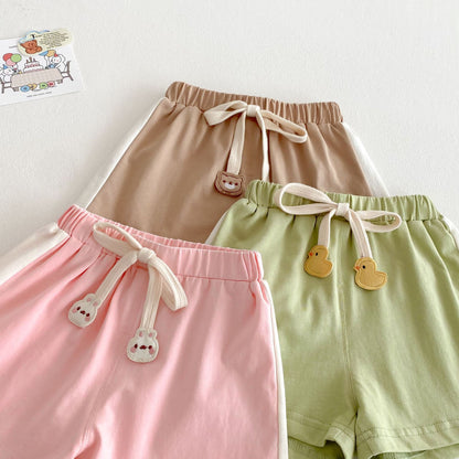 【BABY&KID】夏新作  カラーバリカートゥーンセットアップSK061807
