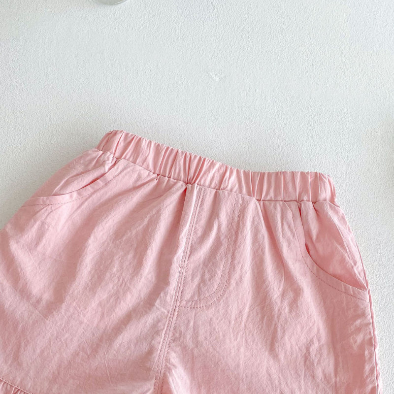 【BABY&KID】夏新作 キャミソール、無地ショートパンツSK080608