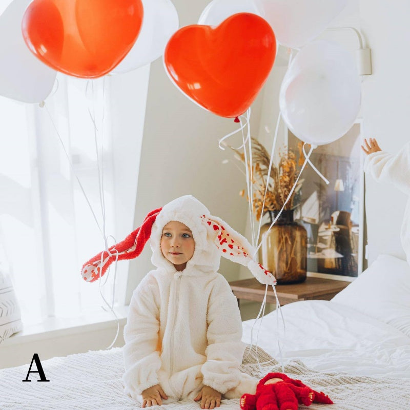 【BABY】うさぎデザインもこもこカバーオールSK102814