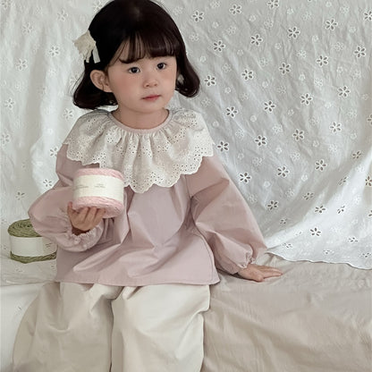 【BABY&KID】ビッグフリルカラーブラウスSK101443