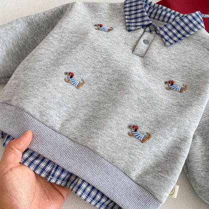 【BABY&KID】冬新作フリルカラーあったかトレーナーSK103032