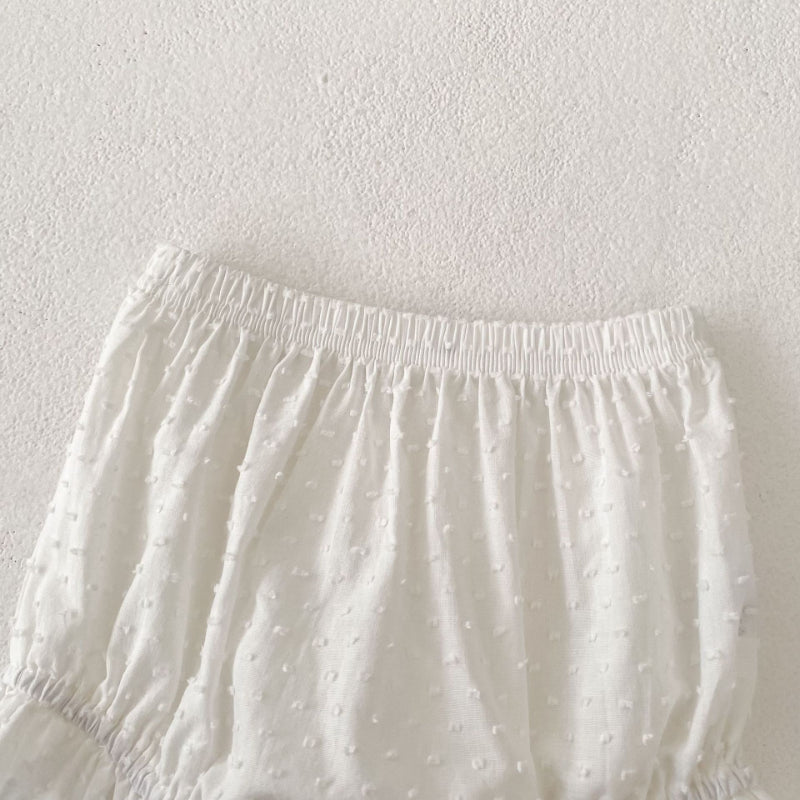 【BABY&KID】夏新作 ガーリーフリル袖セットアップSK081606