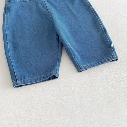 【BABY&KID】無地サロペット、ワッペンチェックシャツSK106613