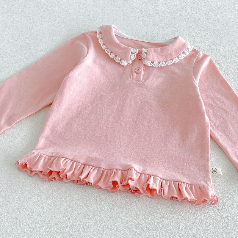 【BABY&KID】丸襟長袖トップスSK106616