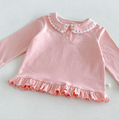 【BABY&KID】丸襟長袖トップスSK106616
