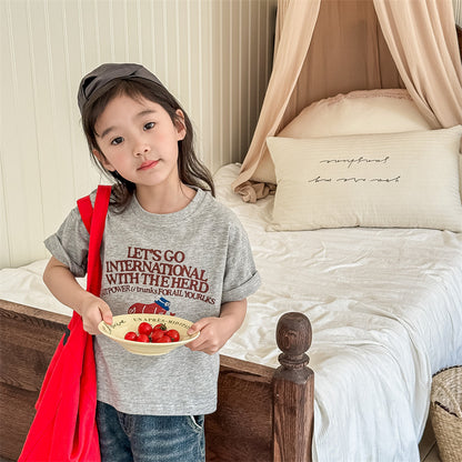 【BABY&KID】夏新作 ゾウさんプリントTシャツSK091610