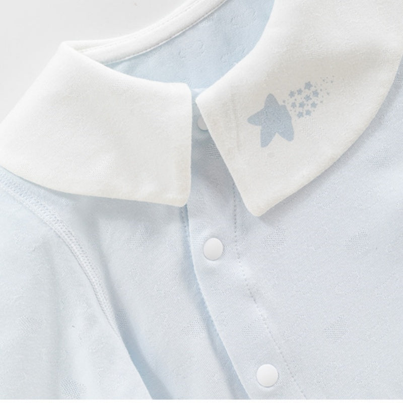 【BABY】北欧風ラウンドネックジャカードカバーオールSK104414