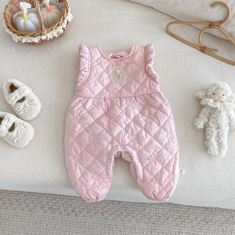 【BABY】キルティングノースリーブカバーオールSK102933