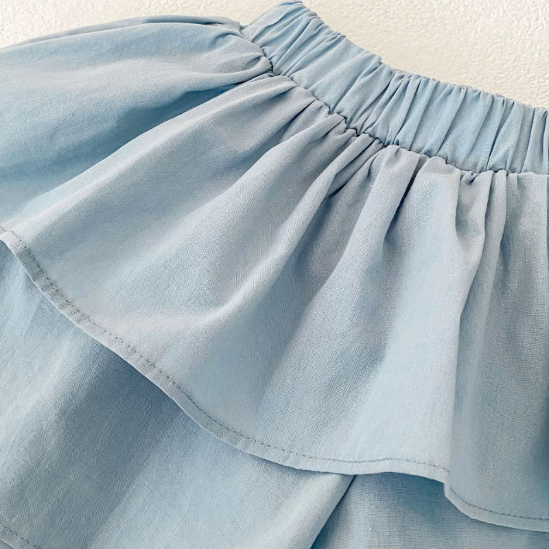 【BABY&KID】夏新作 無地レースキャミセットアップSK071925