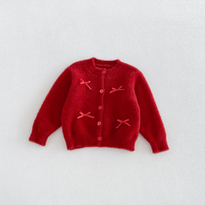 【BABY&KID】蝶結びニットカーディガンSK108106