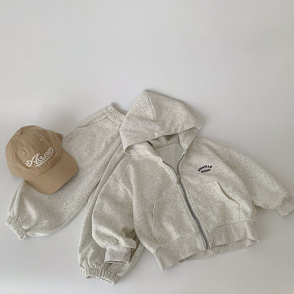 【BABY&KID】無地カジュアルセットアップSK100521