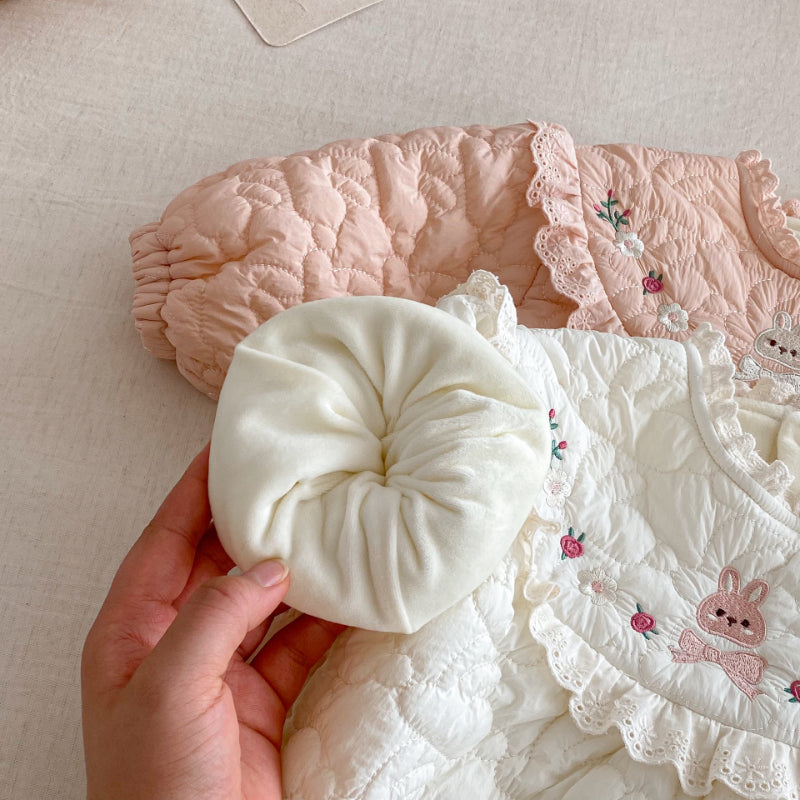 【BABY】冬新作刺繍カートゥーン中綿カバーオールSK102511