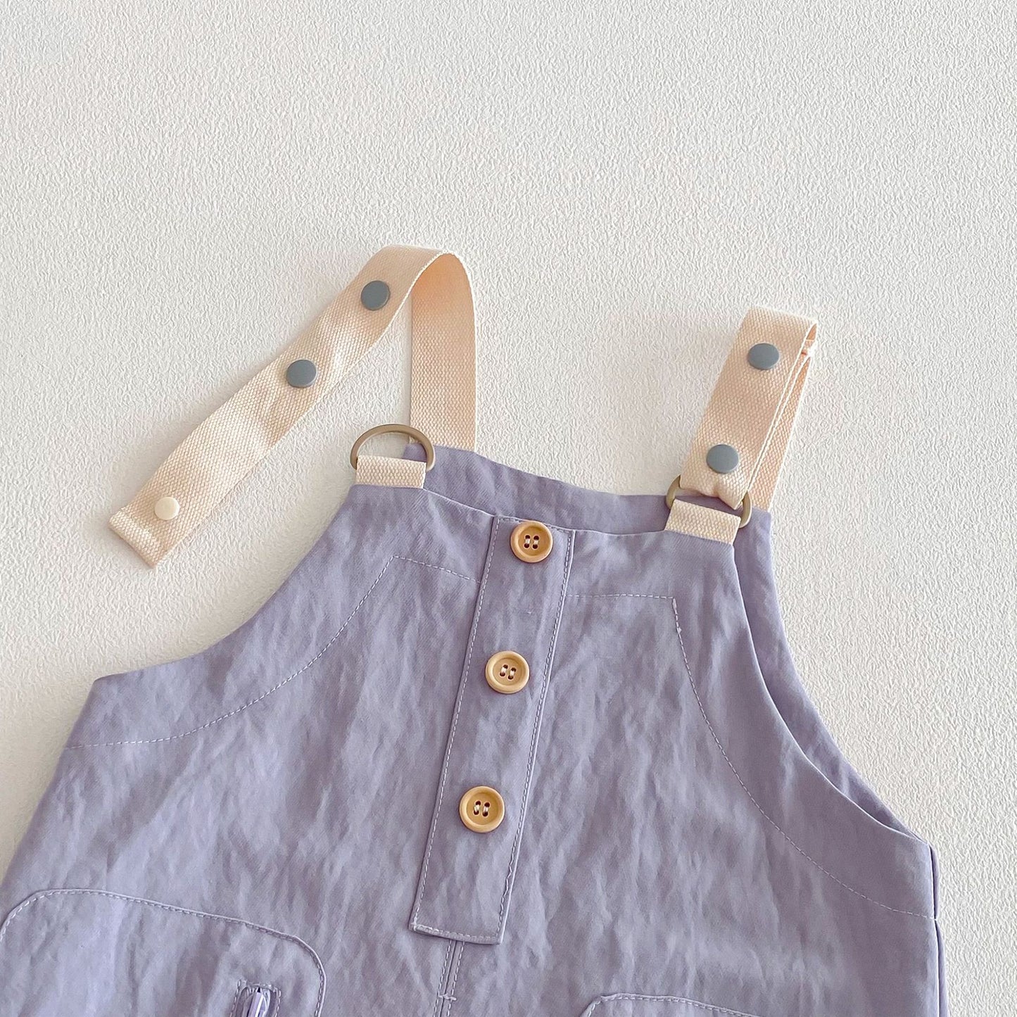 【BABY&KID】韓国風ワッペンサロペットパンツSK103502