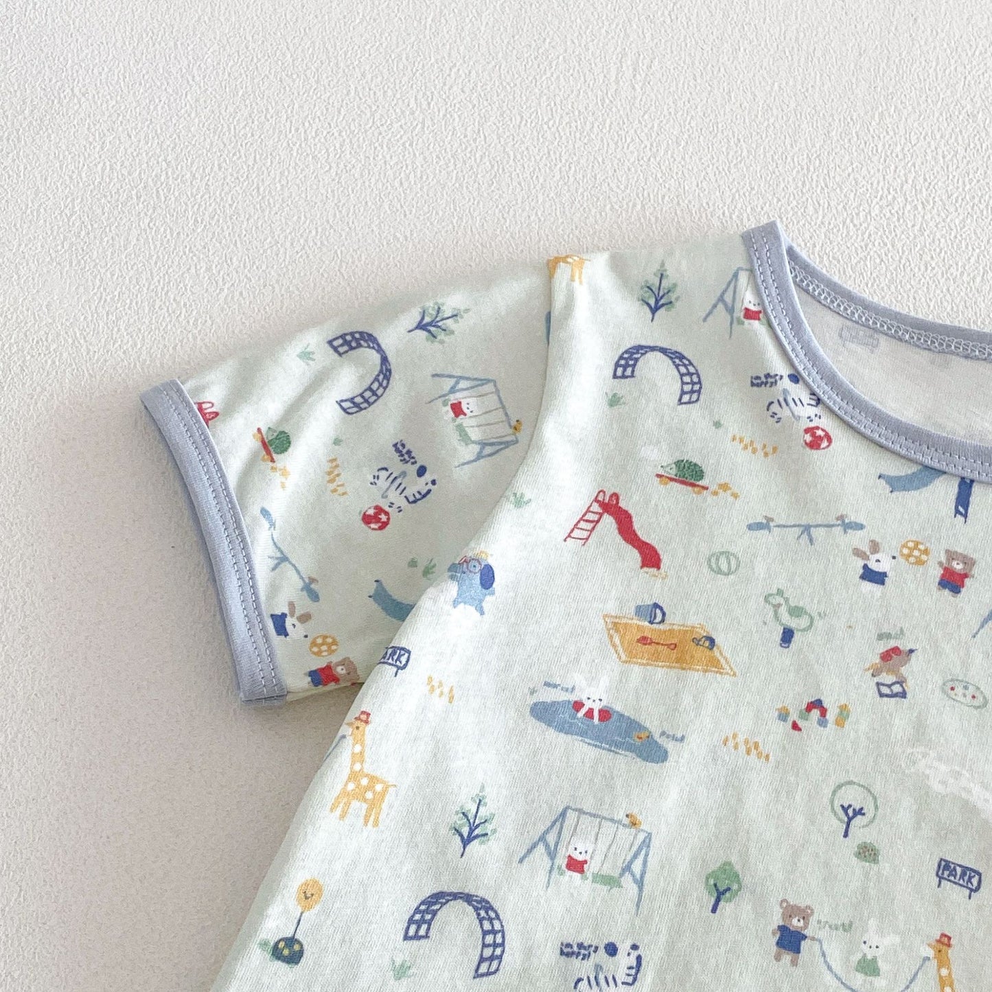 【BABY&KID】夏新作 総柄セットアップSK105115