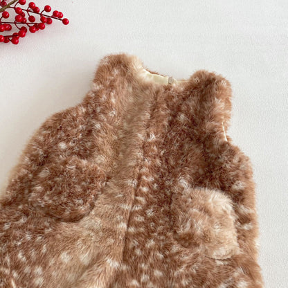 【BABY&KID】冬新作かわいいトナカイあったかカバーオール、フード付きアウターSK103021