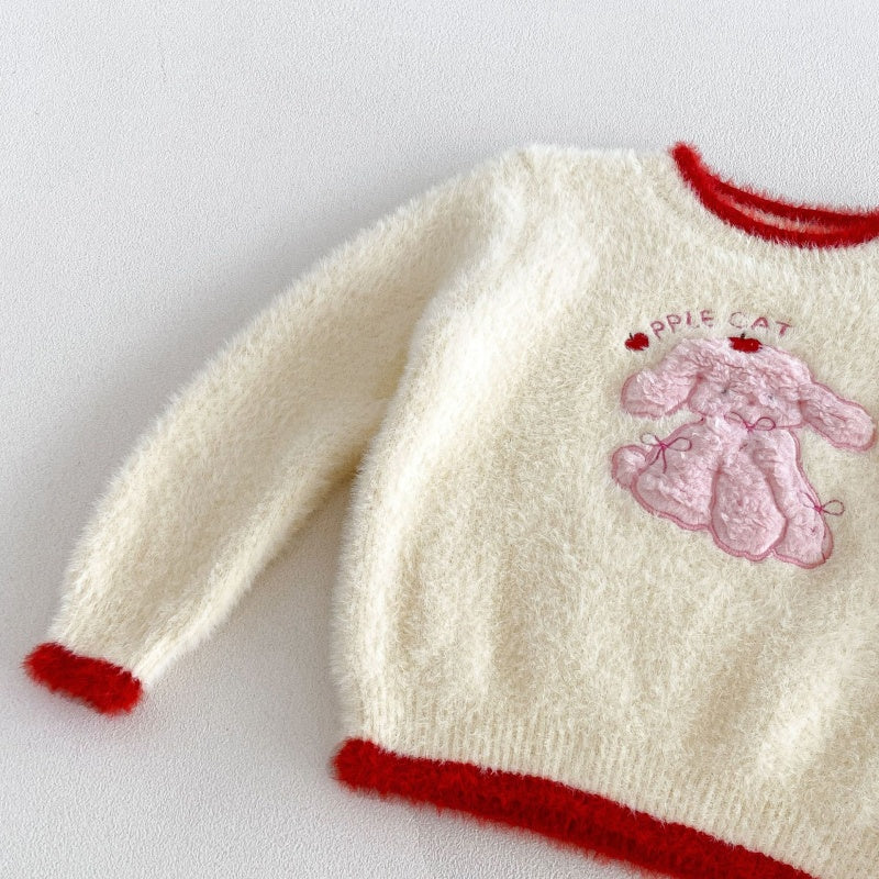 【BABY&KID】冬新作カートゥーン刺繍ニットSK108512