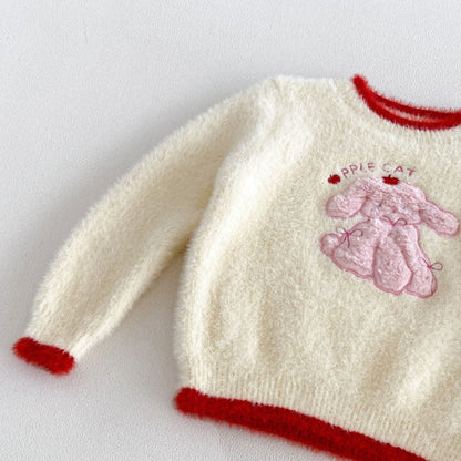 【BABY&KID】冬新作カートゥーン刺繍ニットSK108512