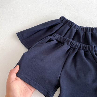 【BABY&KID】夏新作 クマロゴPOLOセットアップSK080307