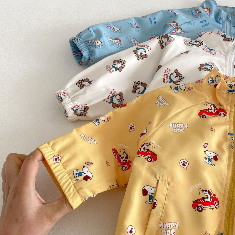 【BABY&KID】総柄わんちゃんジップパーカーSK104315