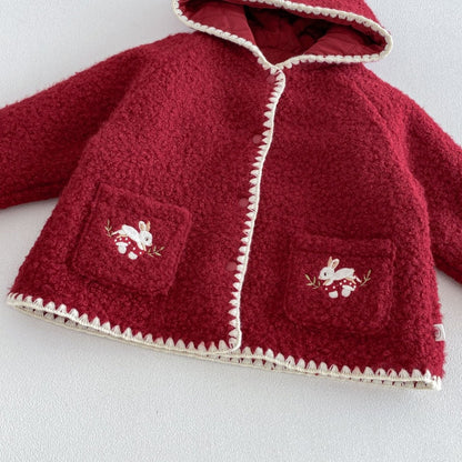 【BABY&KID】うさぎ刺繍中綿ジャケット、ワンピース、ニット、パンツ、トップスSK108118