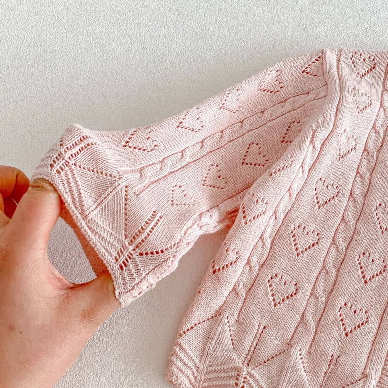 【BABY&KID】韓国風きのこ刺繍カーディガンSK104124