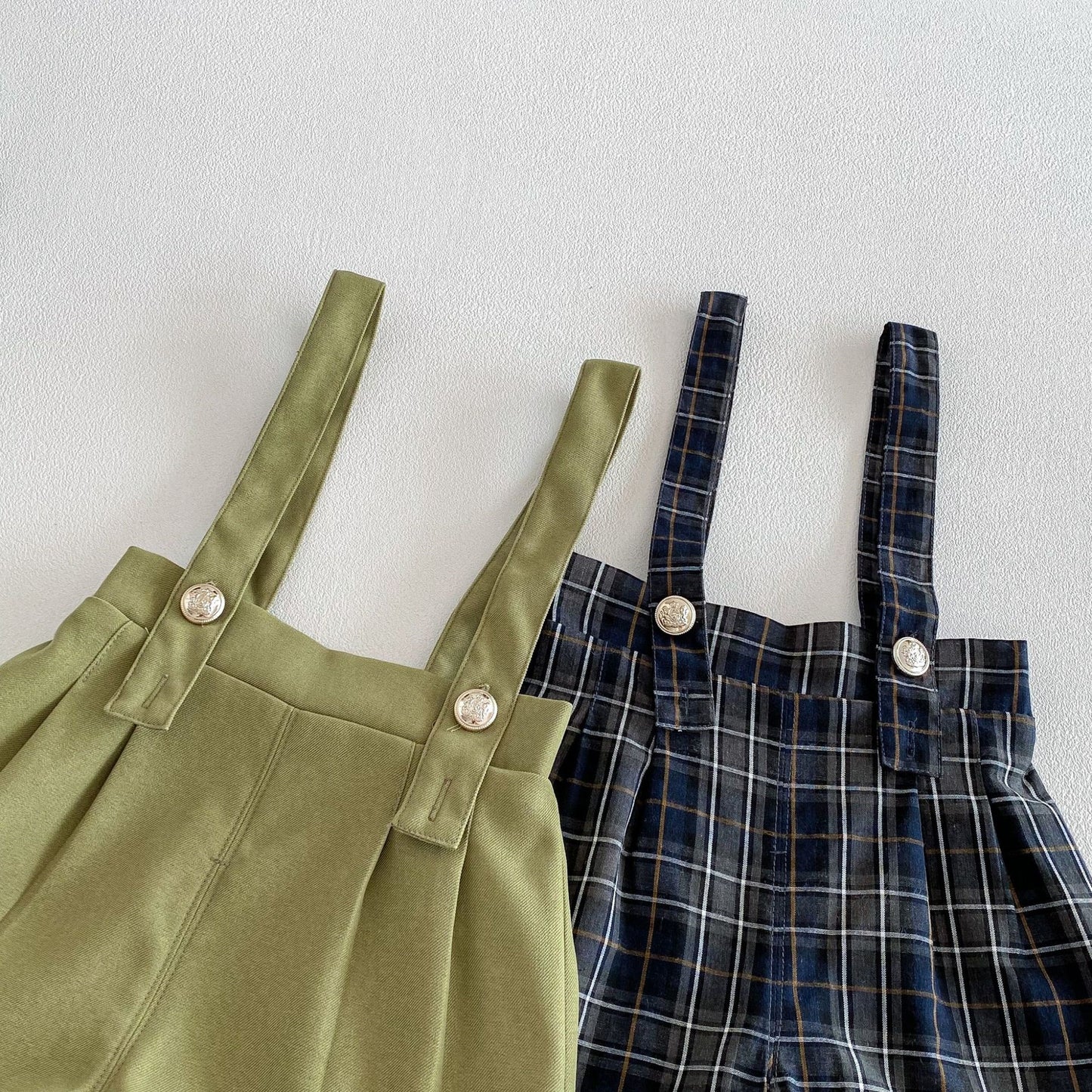 【BABY&KID】韓国風リボンタイシャツ、サロペットショーツSK103522