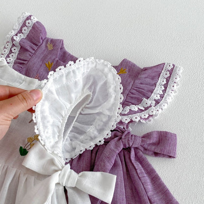 【BABY&KID】夏新作花刺繍ワンピースSK105021