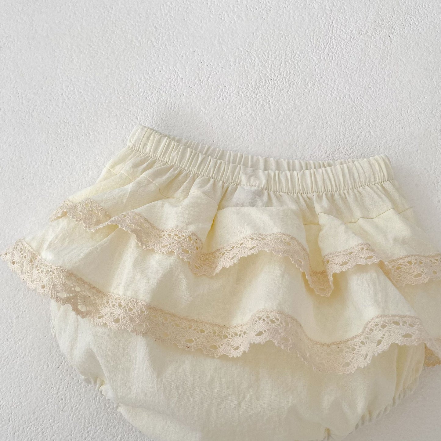【BABY&KID】夏新作 レースフリルノースリーブセットアップSK062314