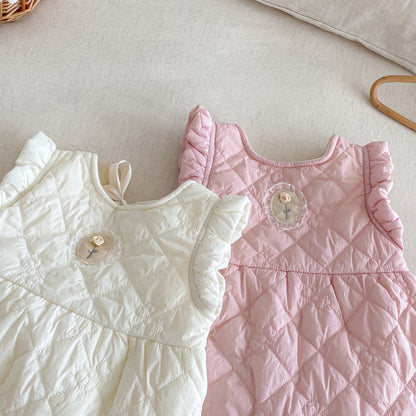【BABY】キルティングノースリーブカバーオールSK102933