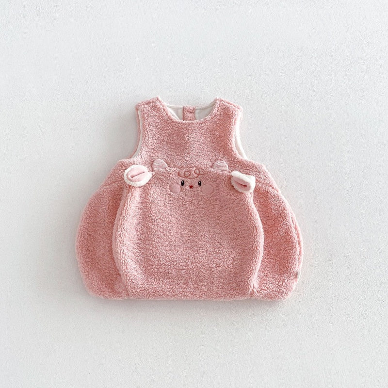 【BABY&KID】カートゥーン裏起毛ワンピース、トップス、レギンスSK108119