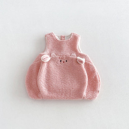【BABY&KID】カートゥーン裏起毛ワンピース、トップス、レギンスSK108119