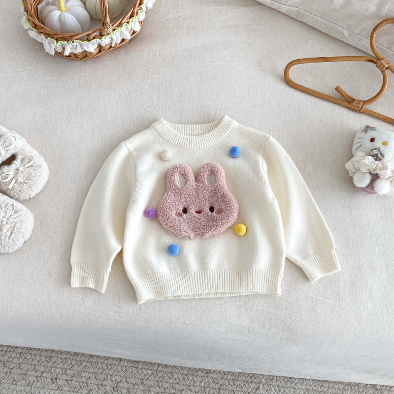 【BABY&KID】冬新作ぽんぽん付きニットセーターSK102534
