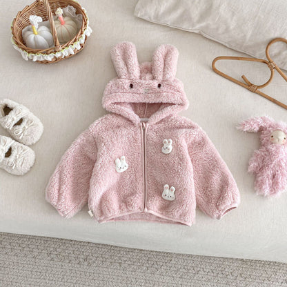 【BABY&KID】冬新作両面ボアフードジャケットSK102526