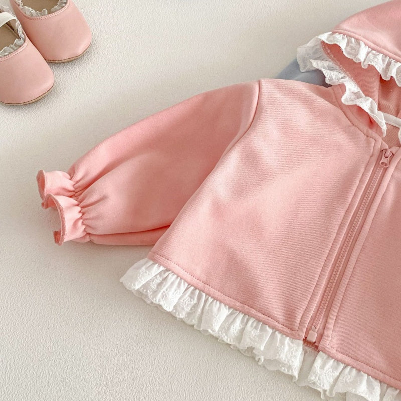 【BABY&KID】フード付きレースセットアップSK104314