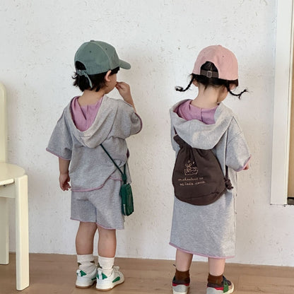 【BABY&KID】夏新作スポーツ風フード付きセットアップ、ワンピースSK104701