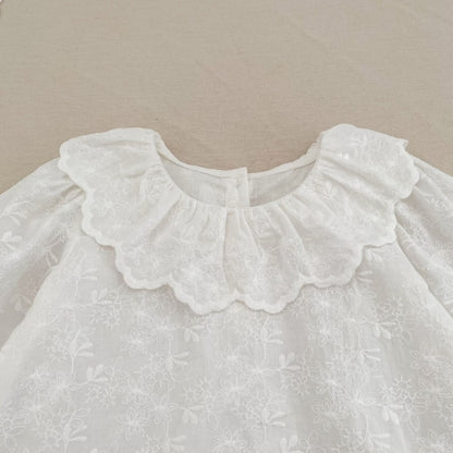 【BABY&KID】ラウンドネック刺繍ロンパース、ワンピースSK107920