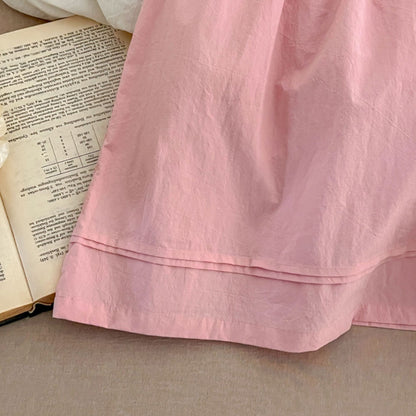 【姉妹服】夏新作 レース刺繍ロンパース、ワンピースSK072320