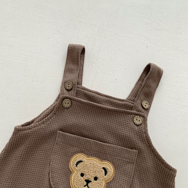 【BABY】夏新作 ワッフルベアロンパース 、半袖トップスSK080302