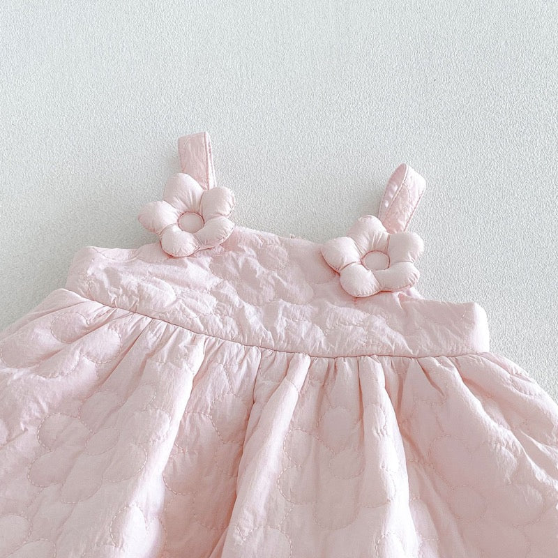 【BABY&KID】冬新作厚手フラワーワンピース、ハイネックニットSK107725