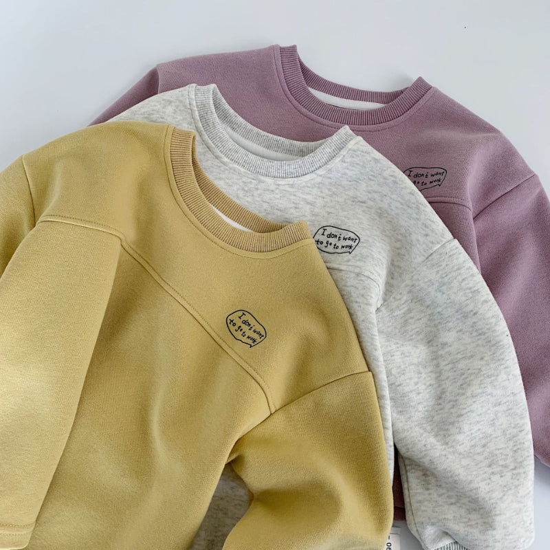 【BABY&KID】小鼠チーズプリントスウェットシャツSK100533