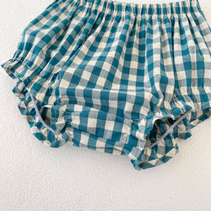 【BABY&KID】夏新作 かわいいチェックセットアップSK104926