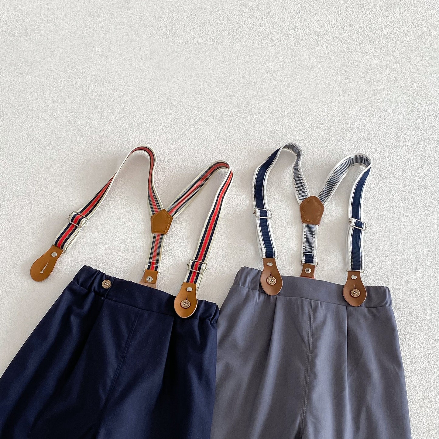 【BABY&KID】韓国風リボンタイシャツ、サロペットパンツSK103521