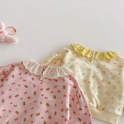 【BABY&KID】総柄ベアプリントプルオーバーSK103519