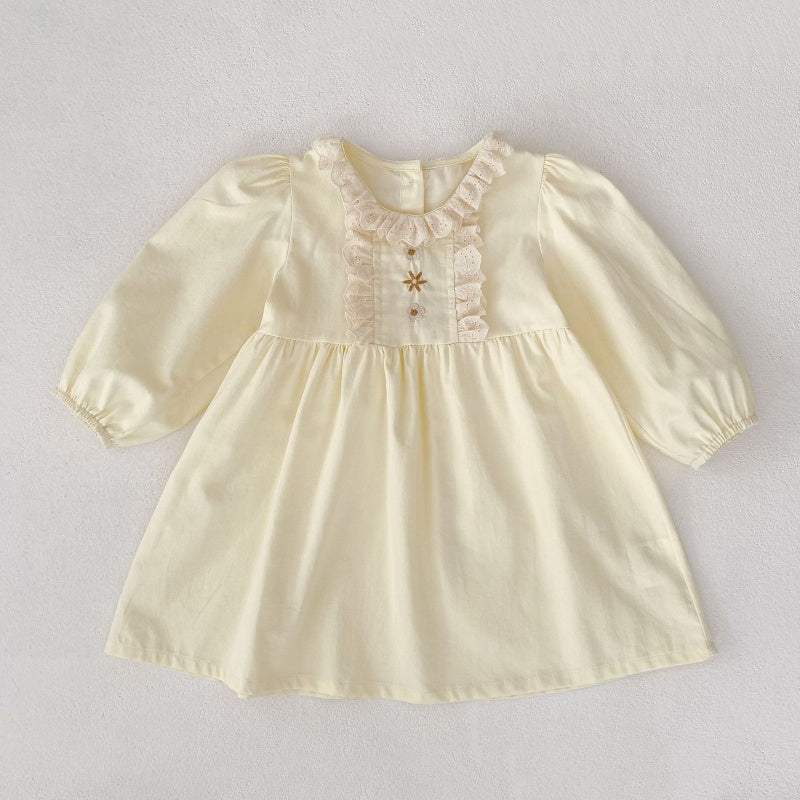 【BABY&KID】フラワー刺繍ロンパース、ワンピースSK107916